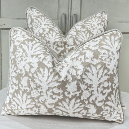 Cushions Made In Fermoie Aylsham Luxury Coral Cotton Cushion Pillow Throw Cover