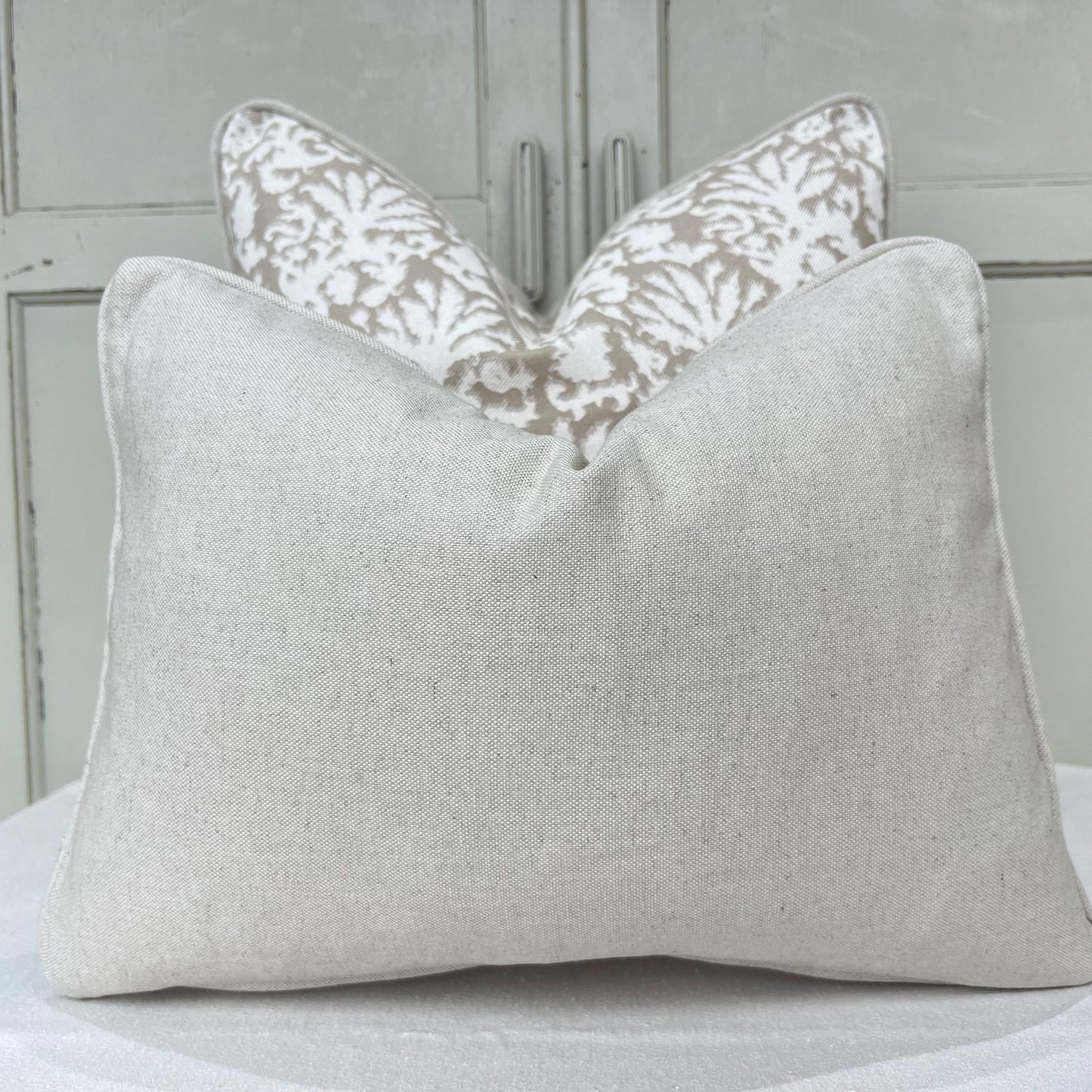 Cushions Made In Fermoie Aylsham Luxury Coral Cotton Cushion Pillow Throw Cover