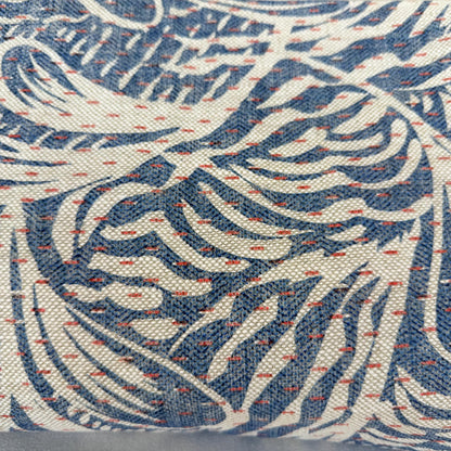 Fermoie Savernake Fabric Designer Decorative Rich Blue Linen Cushion Pillow Throw Cover