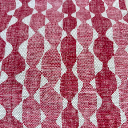 Fermoie Whittle Cushion Cover: Luxury Rich Raspberry Red Linen Throw Pillow