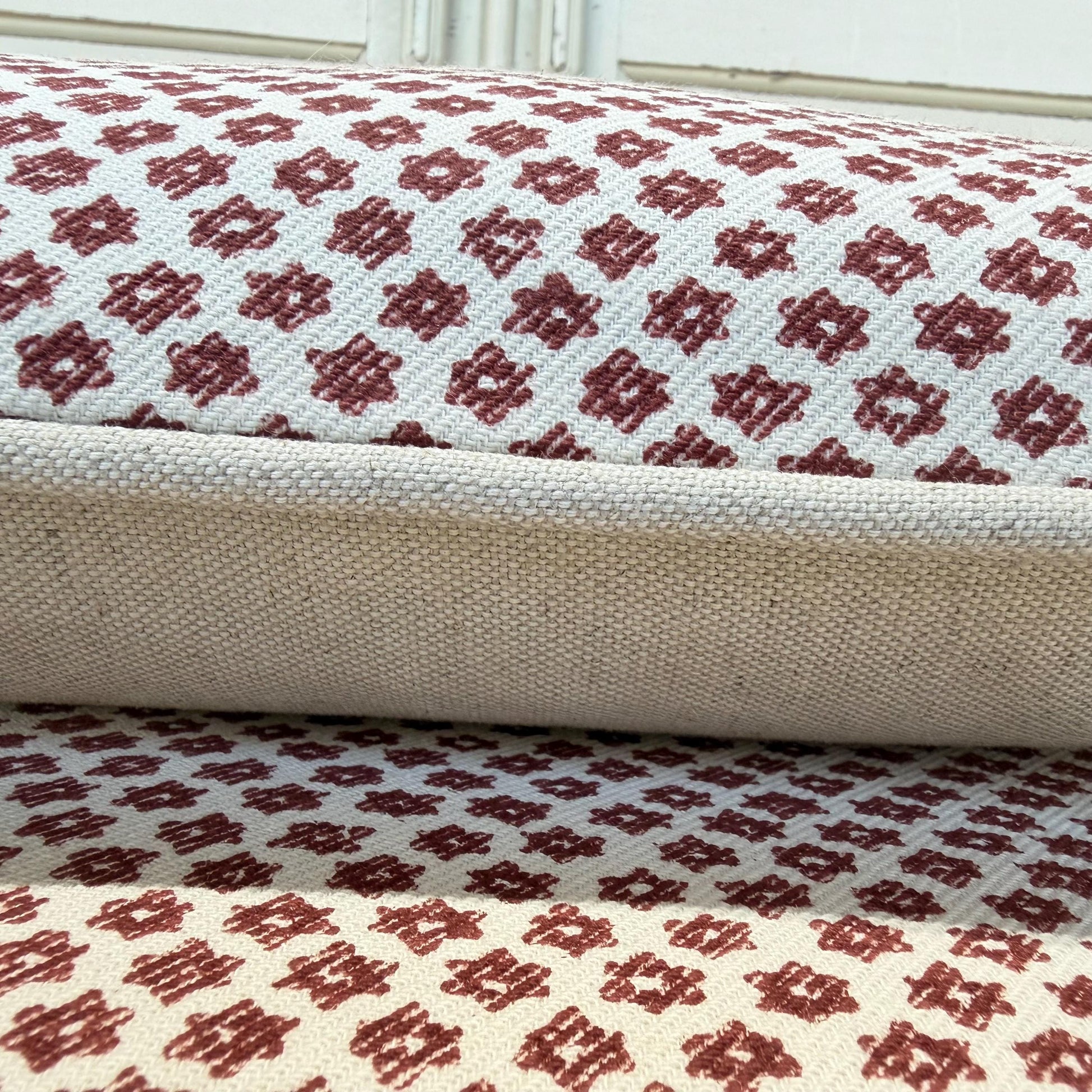 Cushions Made In Fermoie Marden Decorative Dark Red Cotton Cushion Pillow Cover