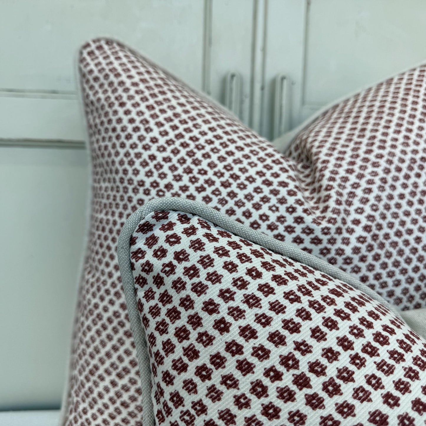 Cushions Made In Fermoie Marden Decorative Dark Red Cotton Cushion Pillow Cover