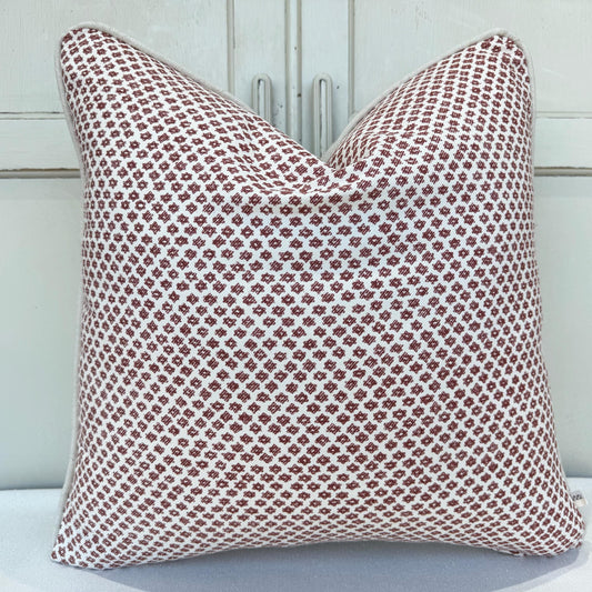 Cushions Made In Fermoie Marden Decorative Dark Red Cotton Cushion Pillow Cover
