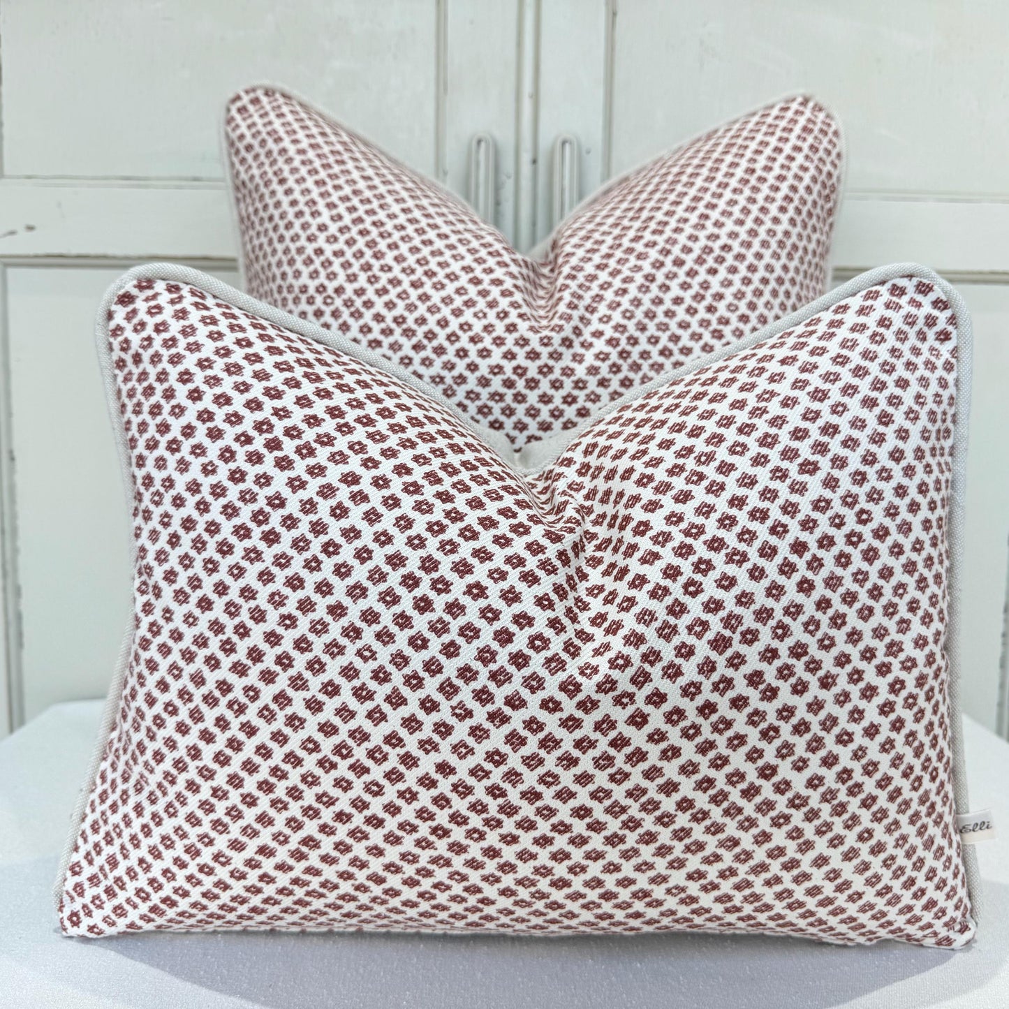 Cushions Made In Fermoie Marden Decorative Dark Red Cotton Cushion Pillow Cover
