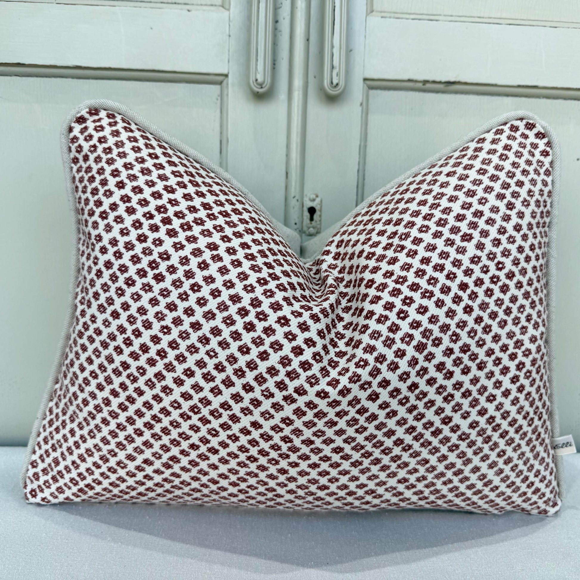Cushions Made In Fermoie Marden Decorative Dark Red Cotton Cushion Pillow Cover