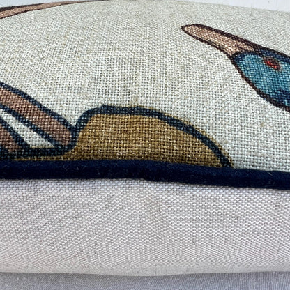 Mulberry Flying Ducks Sky Moss Luxury Designer Decorative Cushion Pillow Cover