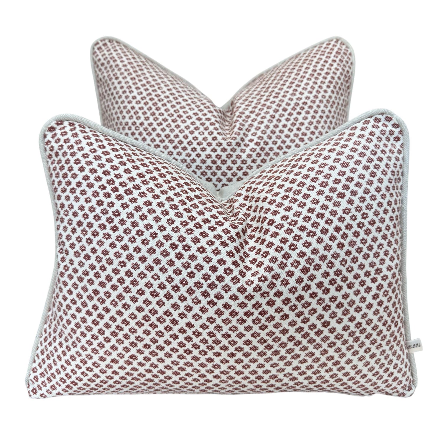 Cushions Made In Fermoie Marden Decorative Dark Red Cotton Cushion Pillow Cover