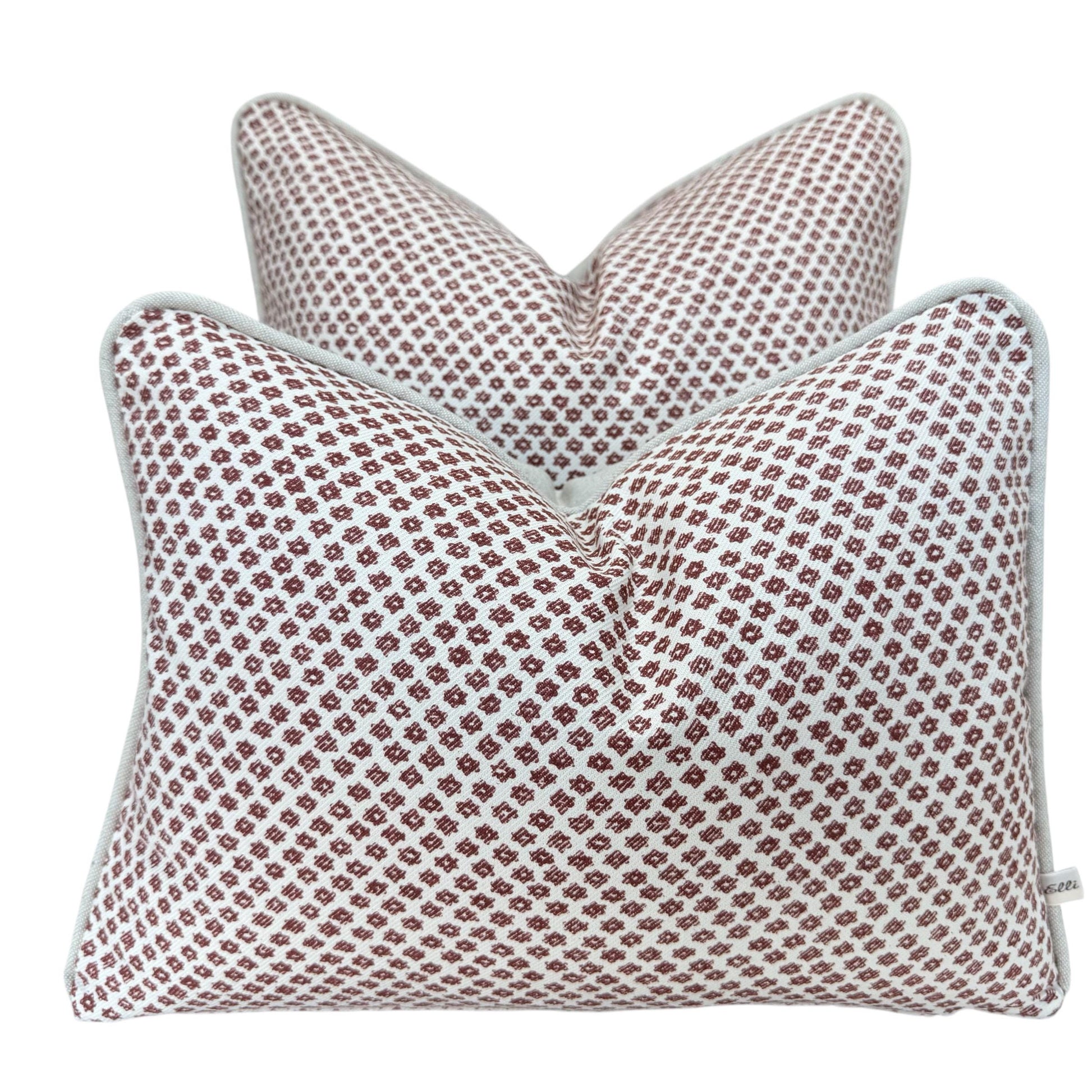 Cushions Made In Fermoie Marden Decorative Dark Red Cotton Cushion Pillow Cover