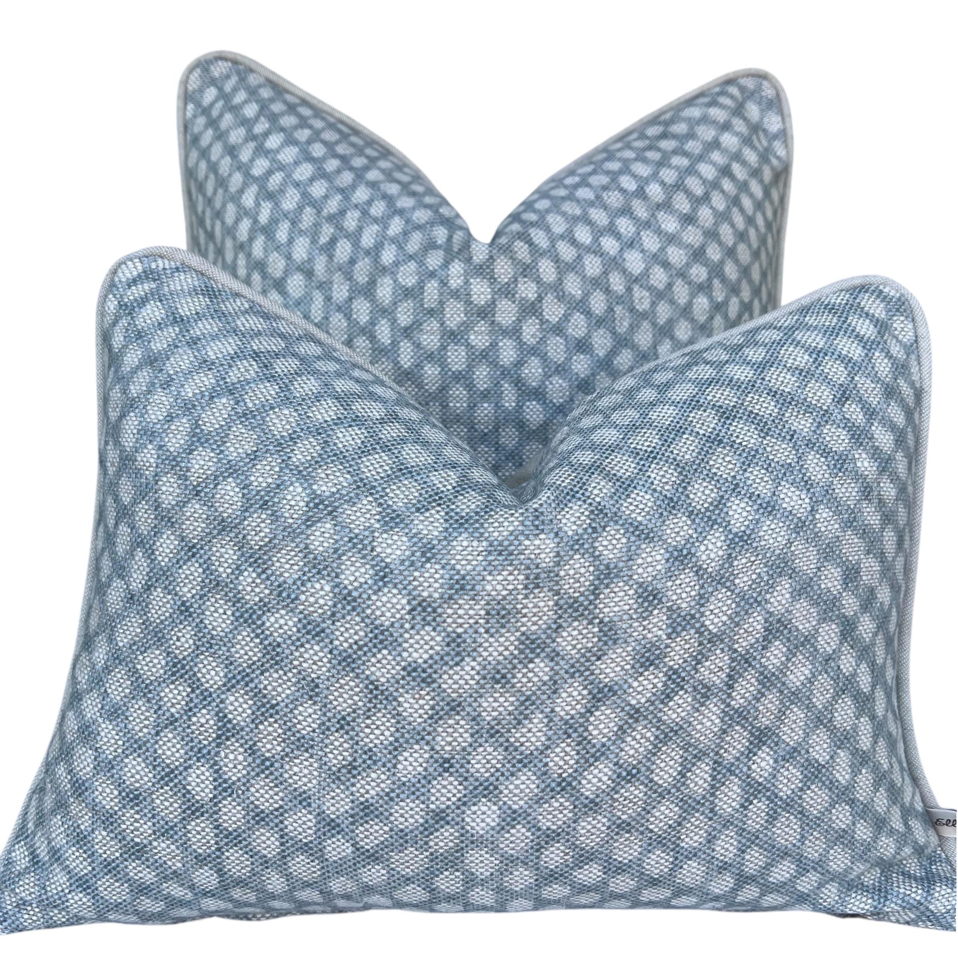 Cushions Made In Fermoie Wicker Luxury Designer Decorative Pale Blue Cotton Cushion Pillow Throw Cover