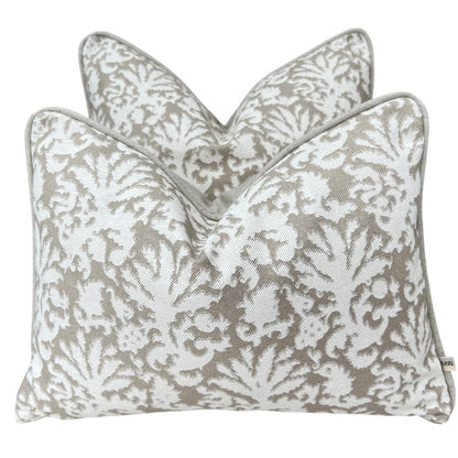 Cushions Made In Fermoie Aylsham Luxury Coral Cotton Cushion Pillow Throw Cover