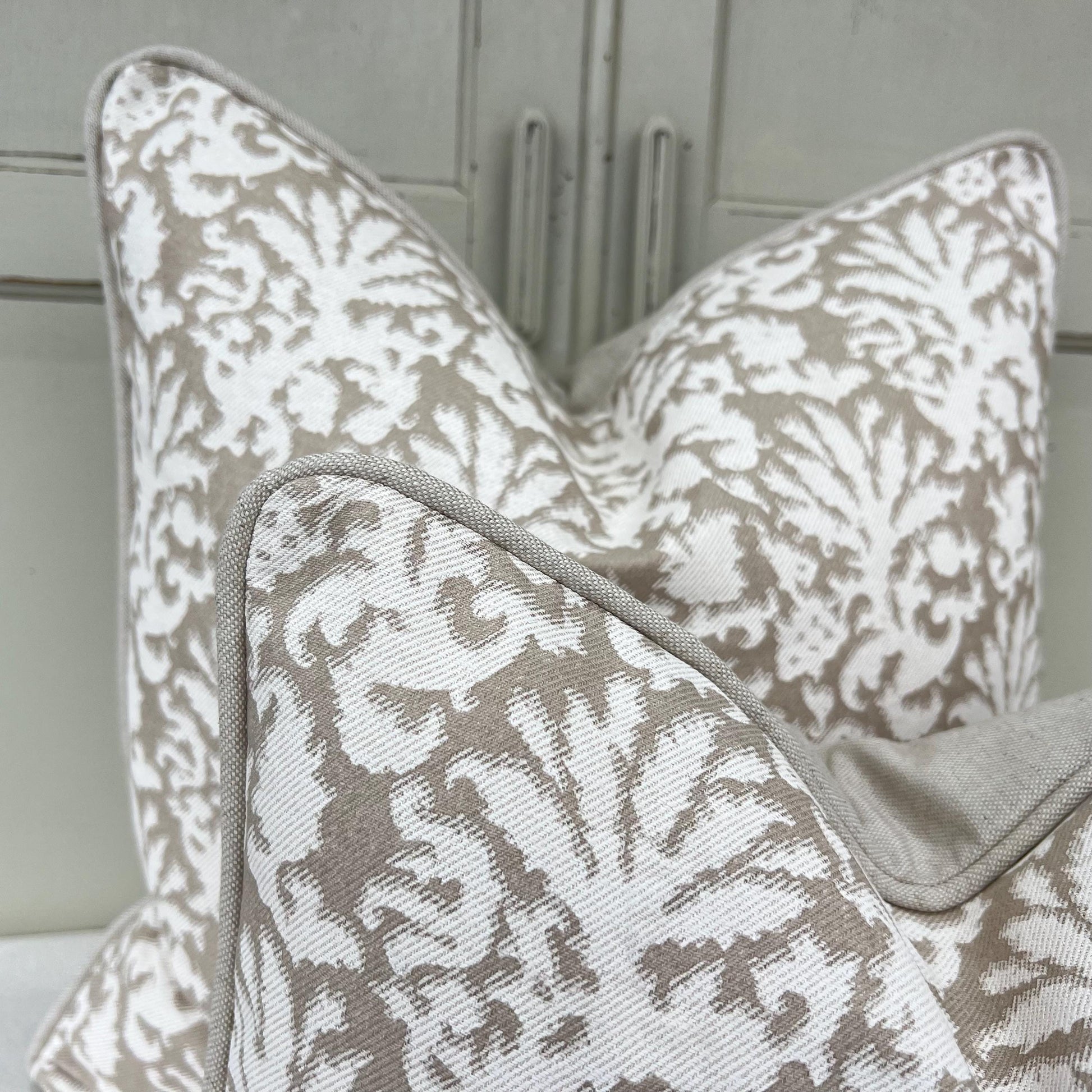 Cushions Made In Fermoie Aylsham Luxury Coral Cotton Cushion Pillow Throw Cover