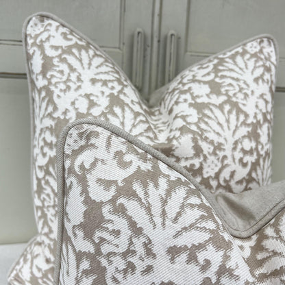 Cushions Made In Fermoie Aylsham Luxury Coral Cotton Cushion Pillow Throw Cover