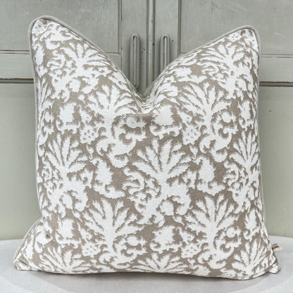 Cushions Made In Fermoie Aylsham Luxury Coral Cotton Cushion Pillow Throw Cover