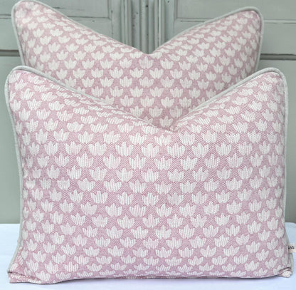 Cushions Made In Fermoie Eythorne Luxury Pink Cotton Cushion Pillow Cover