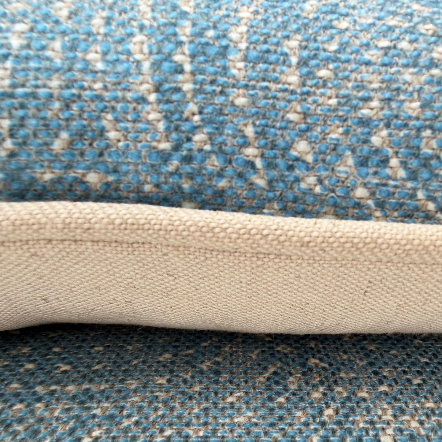Cushions Made In Fermoie Cloud Luxury Mid Blue Linen Cushion Pillow Cover