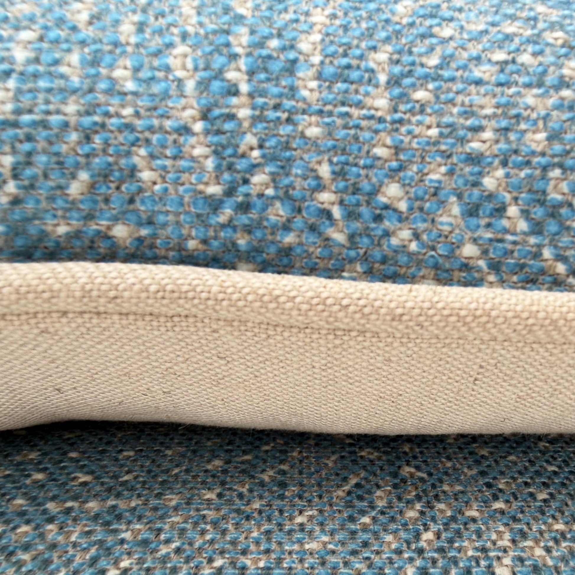 Cushions Made In Fermoie Cloud Luxury Mid Blue Linen Cushion Pillow Cover