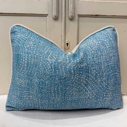 Cushions Made In Fermoie Cloud Luxury Mid Blue Linen Cushion Pillow Cover