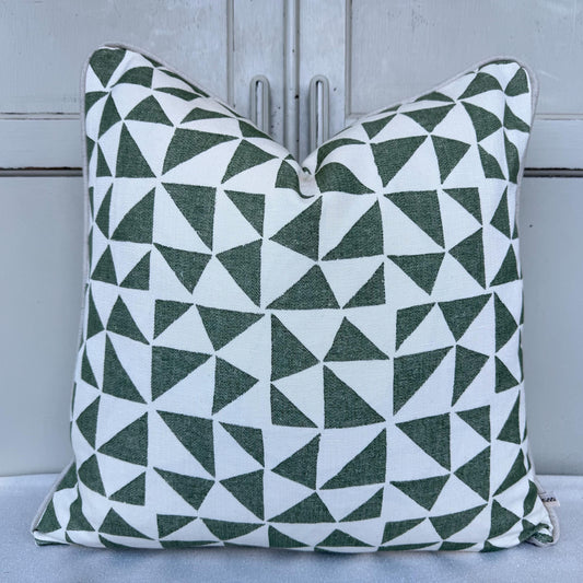 Cushions Made In Fermoie Circus Green Cotton Cushion Pillow Throw Cover