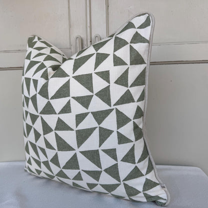 Cushions Made In Fermoie Circus Green Cotton Cushion Pillow Throw Cover