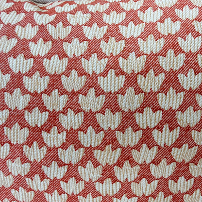 Fermoie Eythorne Cushion Cover: Luxury Tomato Red Cotton Throw Pillow
