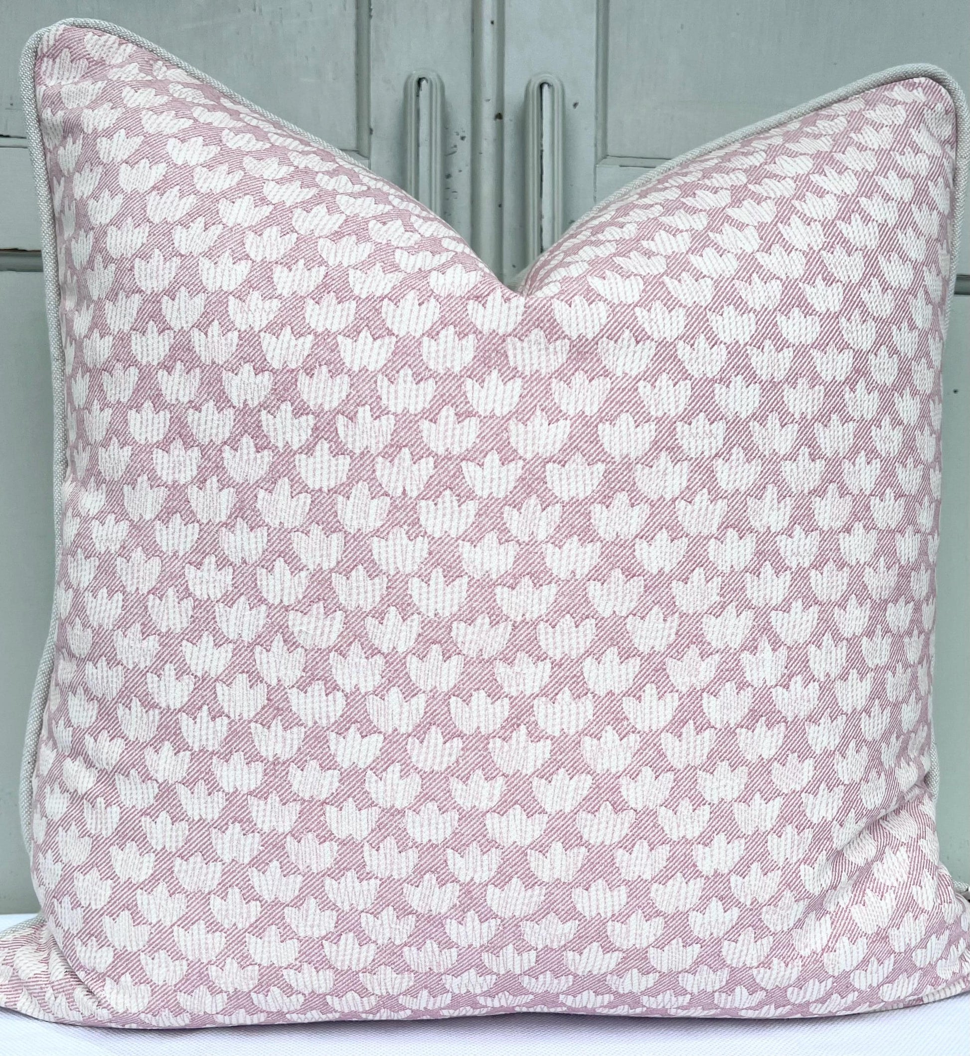 Cushions Made In Fermoie Eythorne Luxury Pink Cotton Cushion Pillow Cover