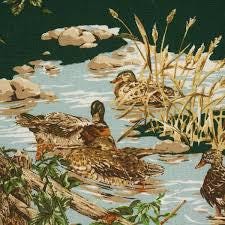 Schumacher Luxury Designer Dog and Duck Verdant Green Cushion Pillow Cover