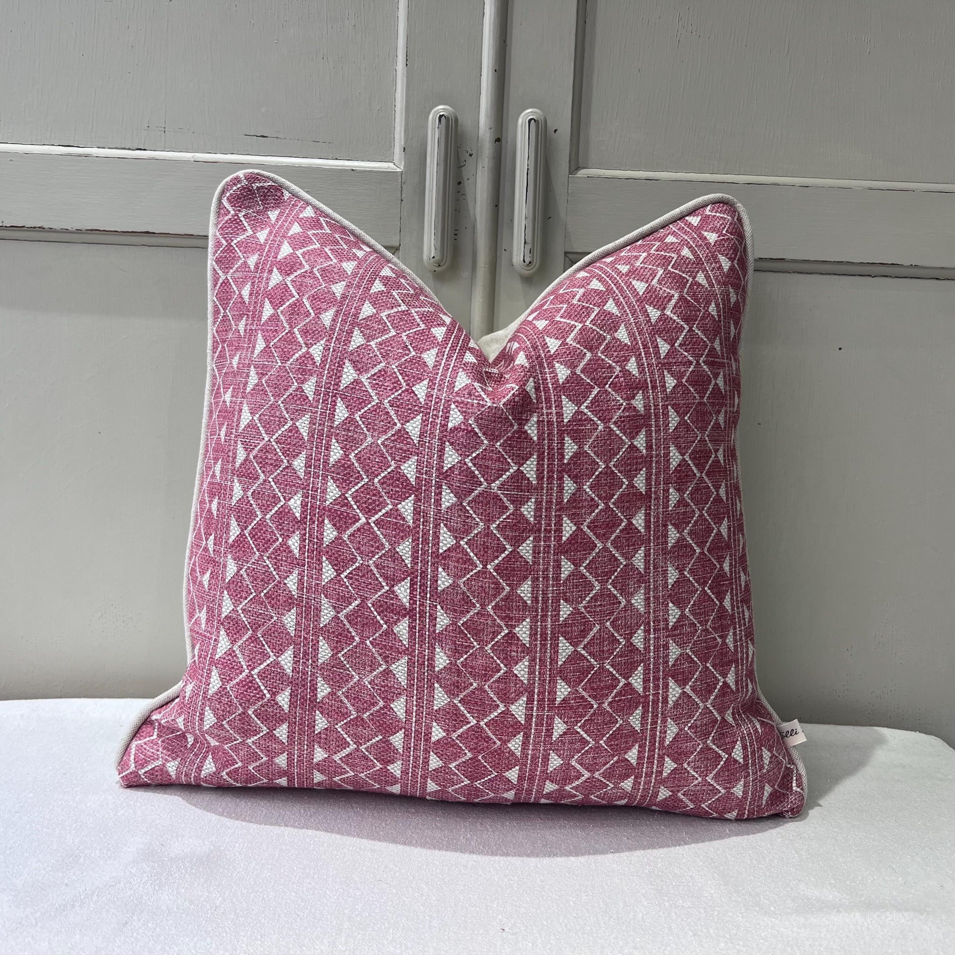 Cushions Made In Fermoie Quantock Designer Decorative Red Linen Cushion Pillow Cover