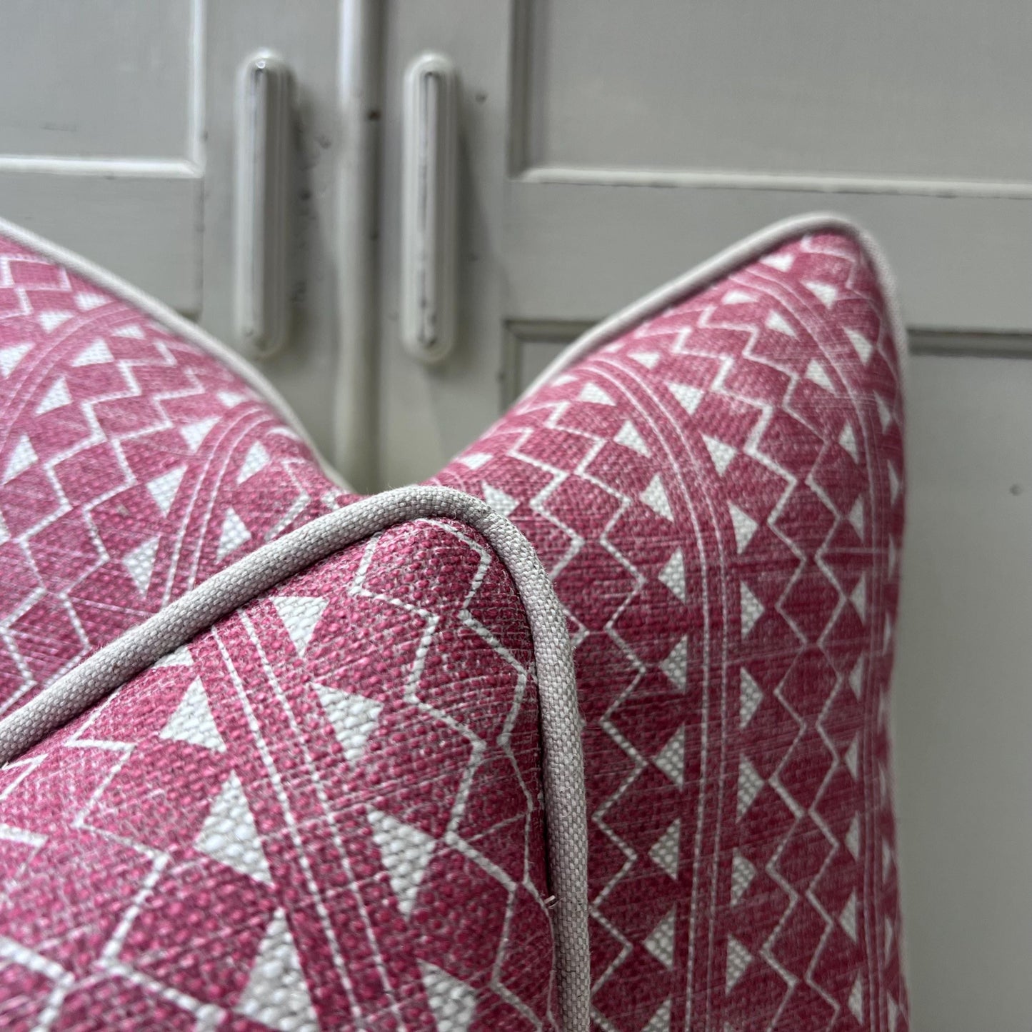 Cushions Made In Fermoie Quantock Designer Decorative Red Linen Cushion Pillow Cover