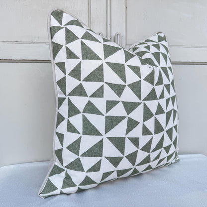 Cushions Made In Fermoie Circus Green Cotton Cushion Pillow Throw Cover