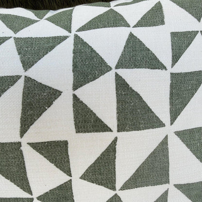 Cushions Made In Fermoie Circus Green Cotton Cushion Pillow With Brush Fringe
