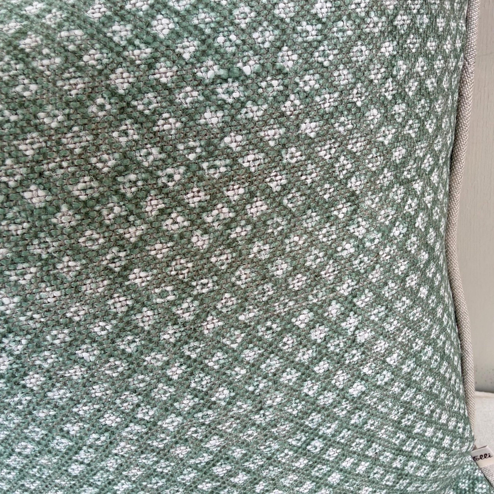 Cushions Made In Fermoie Figured Green Linen Cushion Pillow Throw Cover