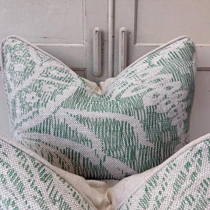 Cushions Made In Fermoie Hackford Green Linen Fabric Cushion Pillow Throw Cover