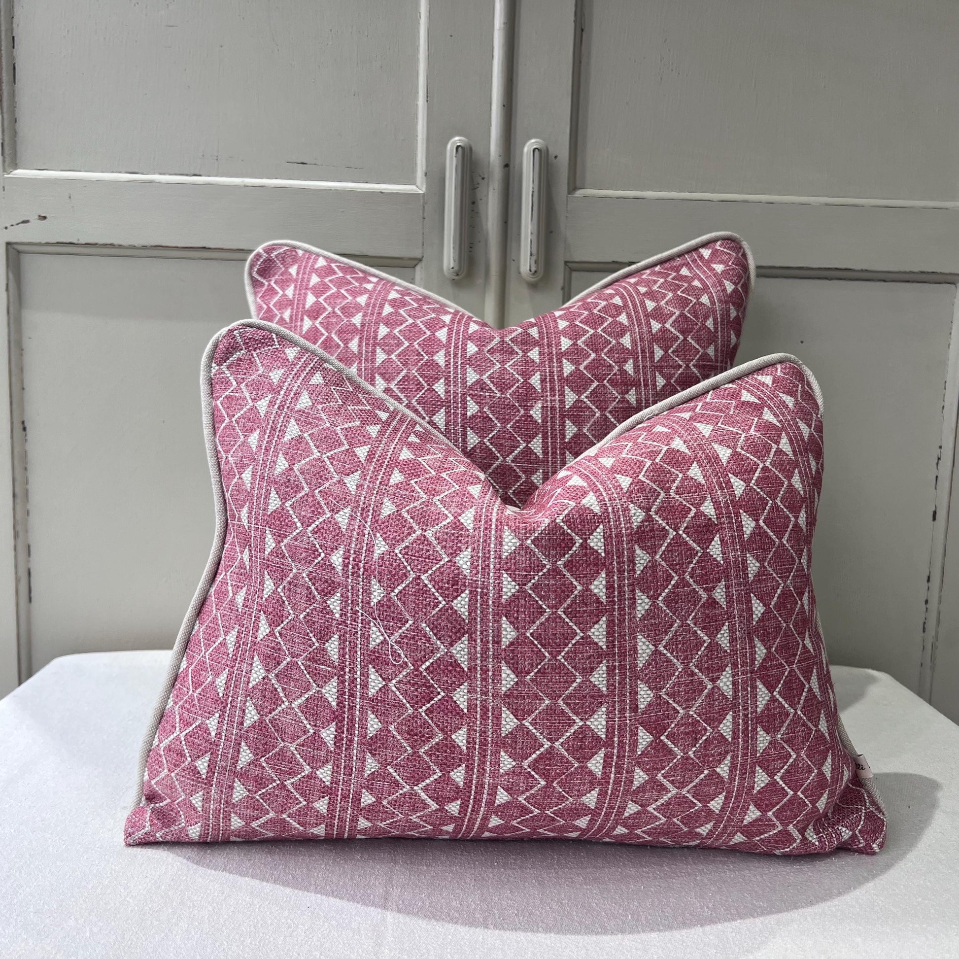 Cushions Made In Fermoie Quantock Designer Decorative Red Linen Cushion Pillow Cover