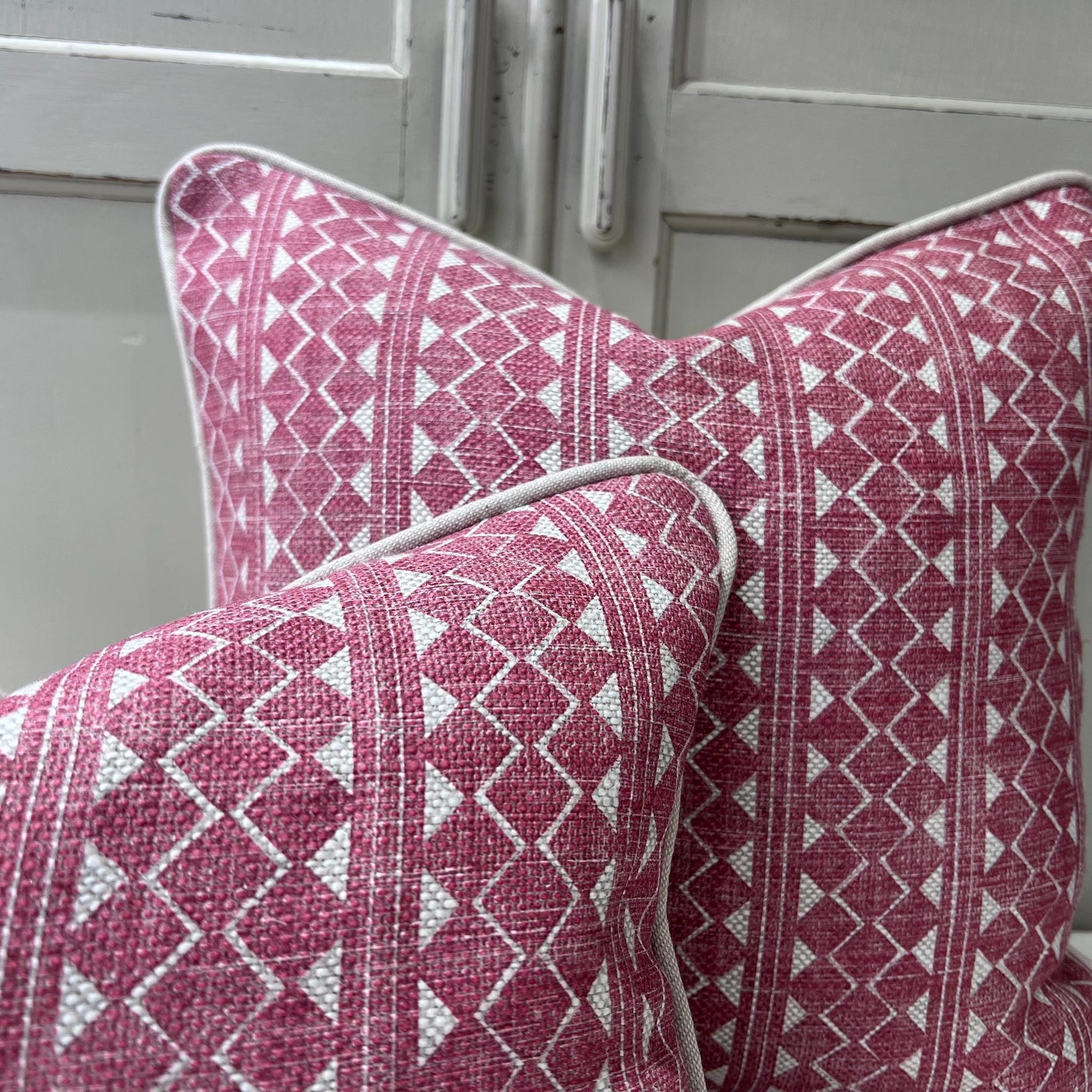 Cushions Made In Fermoie Quantock Designer Decorative Red Linen Cushion Pillow Cover