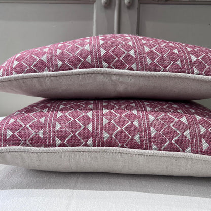 Cushions Made In Fermoie Quantock Designer Decorative Red Linen Cushion Pillow Cover