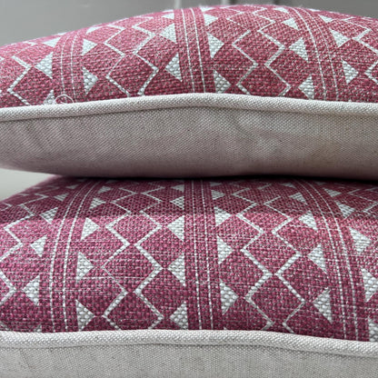 Cushions Made In Fermoie Quantock Designer Decorative Red Linen Cushion Pillow Cover