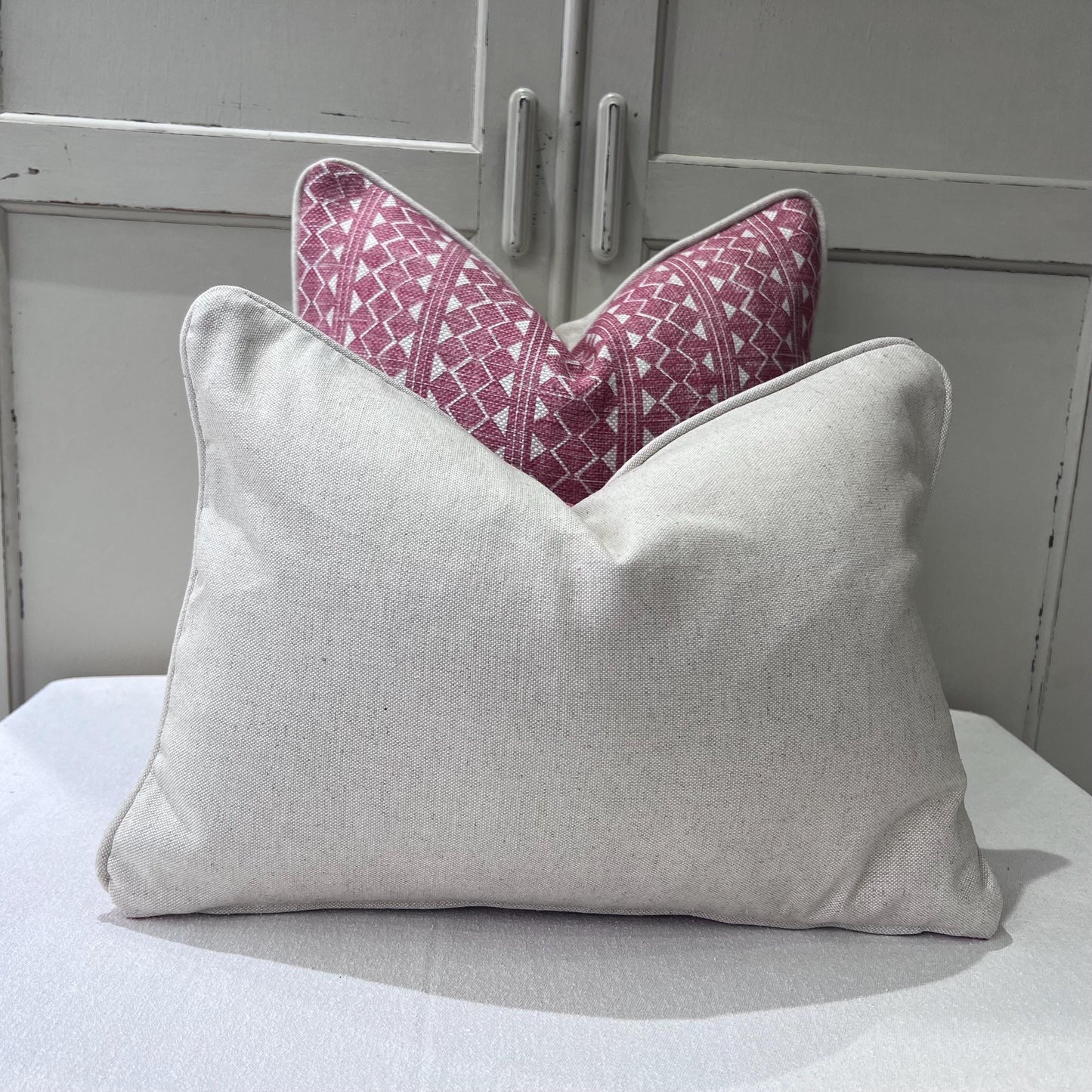 Cushions Made In Fermoie Quantock Designer Decorative Red Linen Cushion Pillow Cover