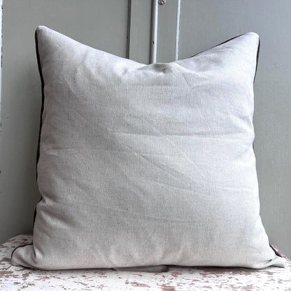 Embroidered Luxury Designer Cream Blue Orange Decorative Cushion Pillow Throw Cover