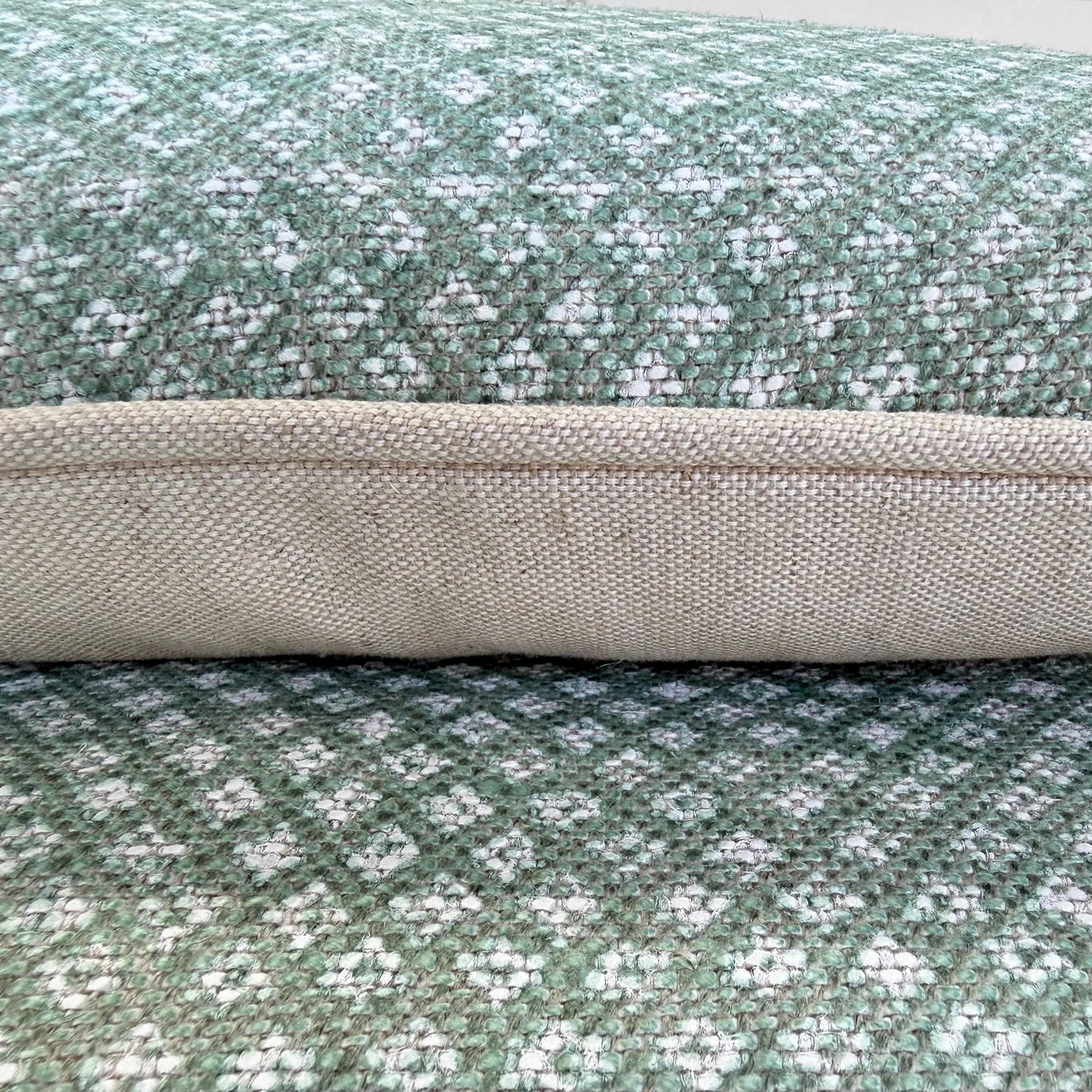 Cushions Made In Fermoie Figured Green Linen Cushion Pillow Throw Cover