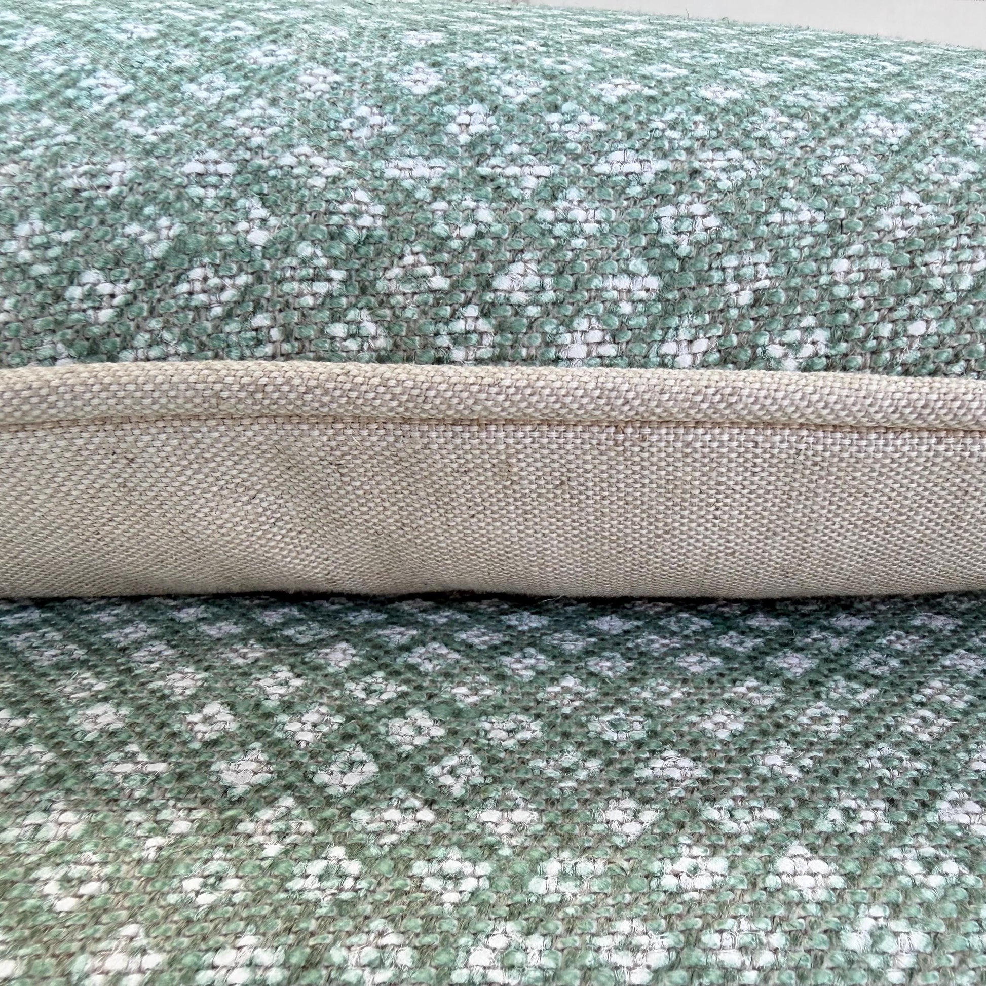 Cushions Made In Fermoie Figured Green Linen Cushion Pillow Throw Cover