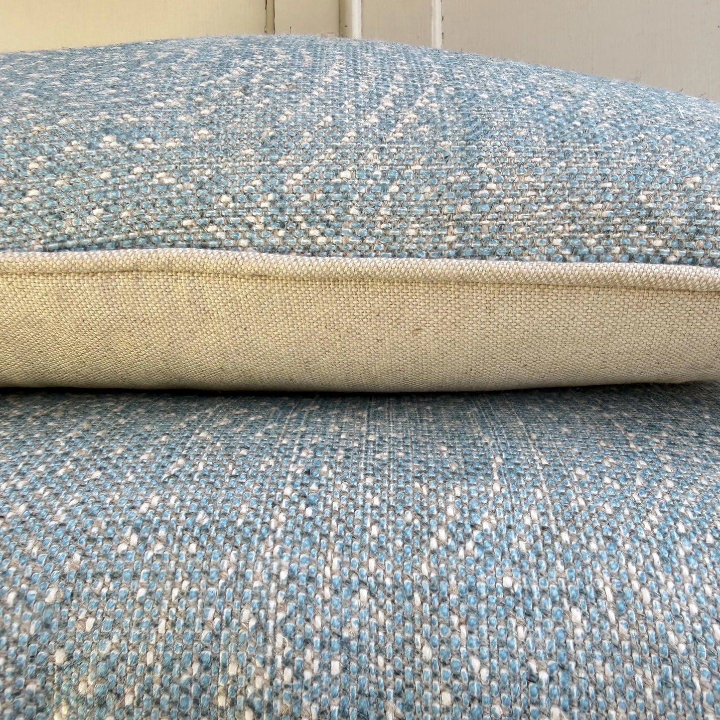 Cushions Made In Fermoie Cloud Luxury Pale Blue Linen Cushion Pillow  Cover