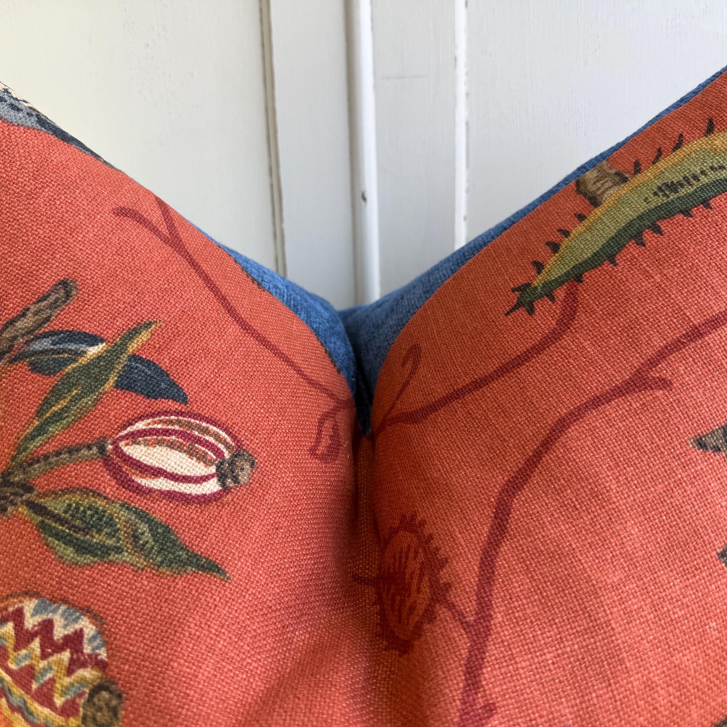 Schumacher Luxury Designer La Menagerie Pillow Cover Cushion Cover Flame Red