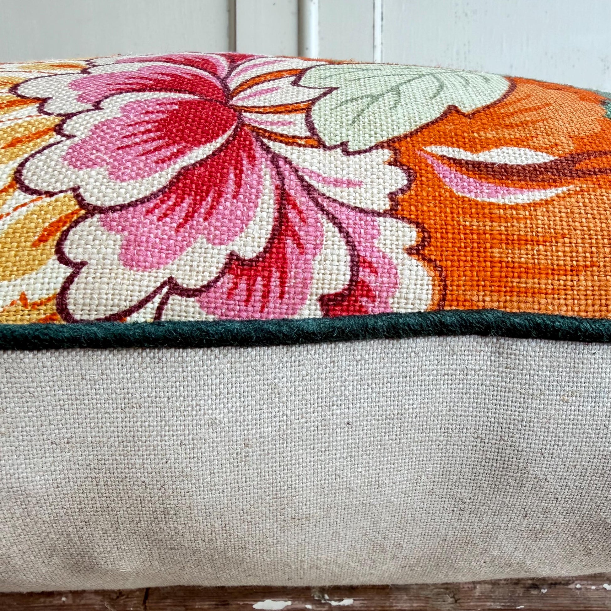 GP & Baker Magnolia Luxury Designer Cream Blue Orange Decorative Cushion Pillow Throw Cover
