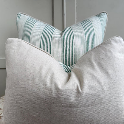 Cushions Made In Fermoie Ticking Stripe Decorative Green Cotton Cushion Pillow Throw Cover
