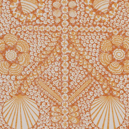 Cushions Made In Fermoie Shell Grotto Luxury Designer Bright Orange Cotton Cushion Pillow Throw Cover Colourway SHEL008