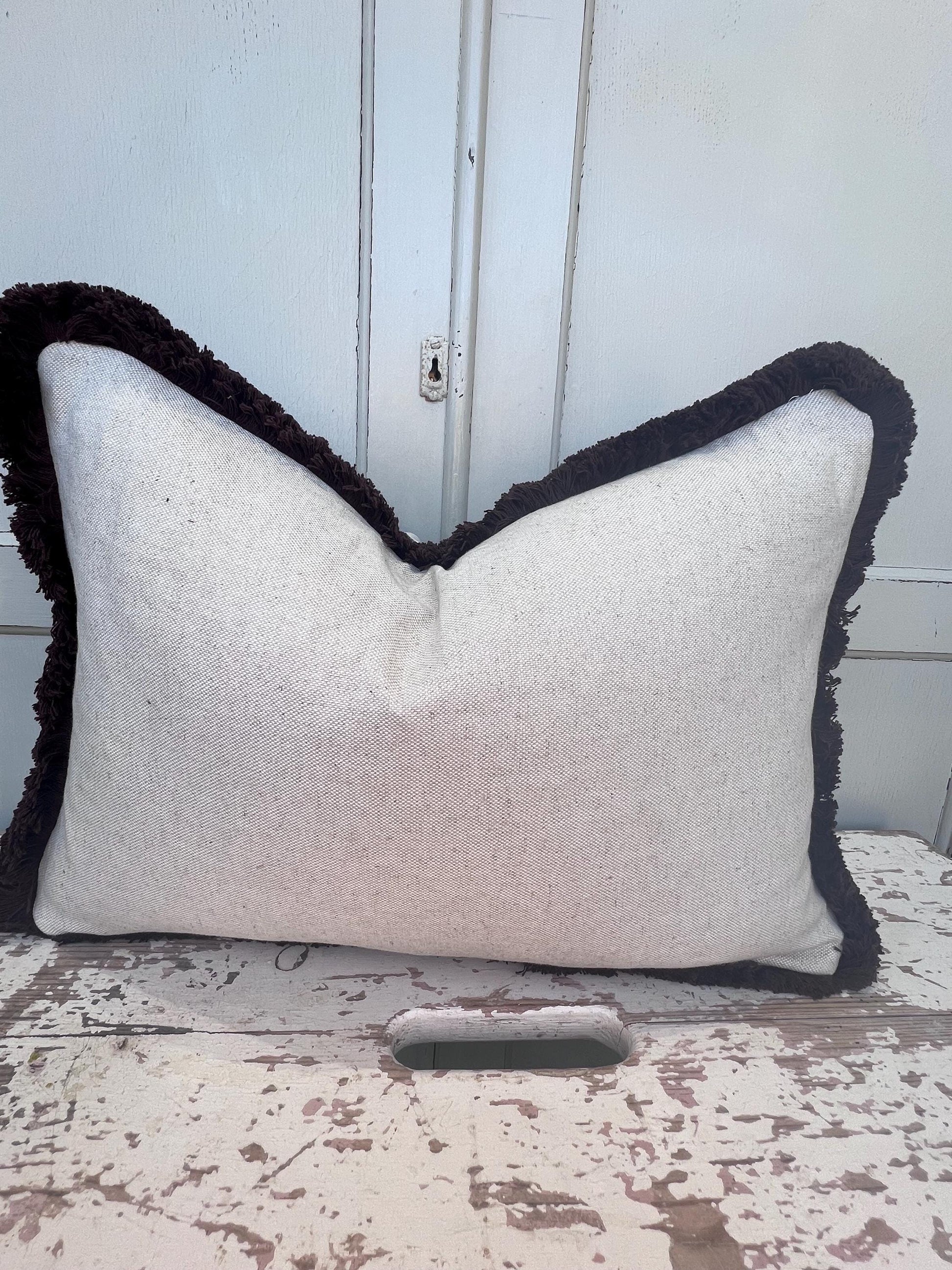 Cushions Made In Fermoie Cove Linen Luxury Designer Decorative Rust Neutral Cushion Pillow Throw Cover