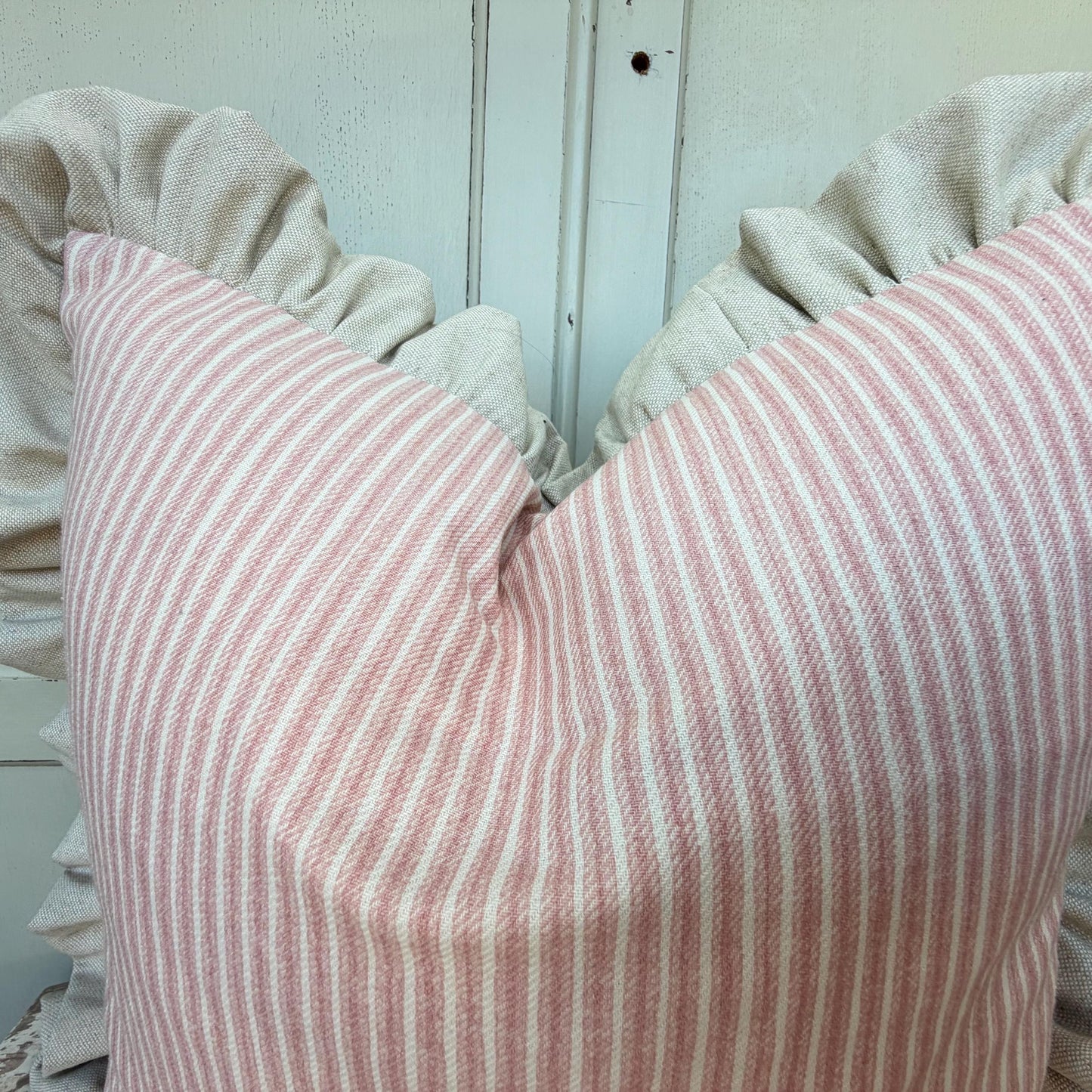 Cushions Made In Fermoie Luxury Designer Poulton Stripe Light Pink Cushion Pillow Throw Cover