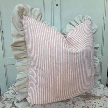 Cushions Made In Fermoie Luxury Designer Poulton Stripe Light Pink Cushion Pillow Throw Cover