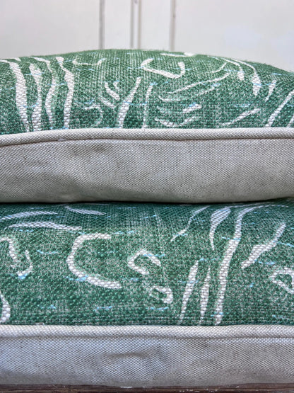Cushions Made In Fermoie Pebble Decorative Bright Green Cotton Cushion Pillow Throw Cover