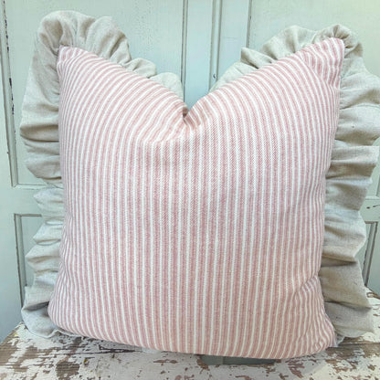 Cushions Made In Fermoie Luxury Designer Poulton Stripe Light Pink Cushion Pillow Throw Cover